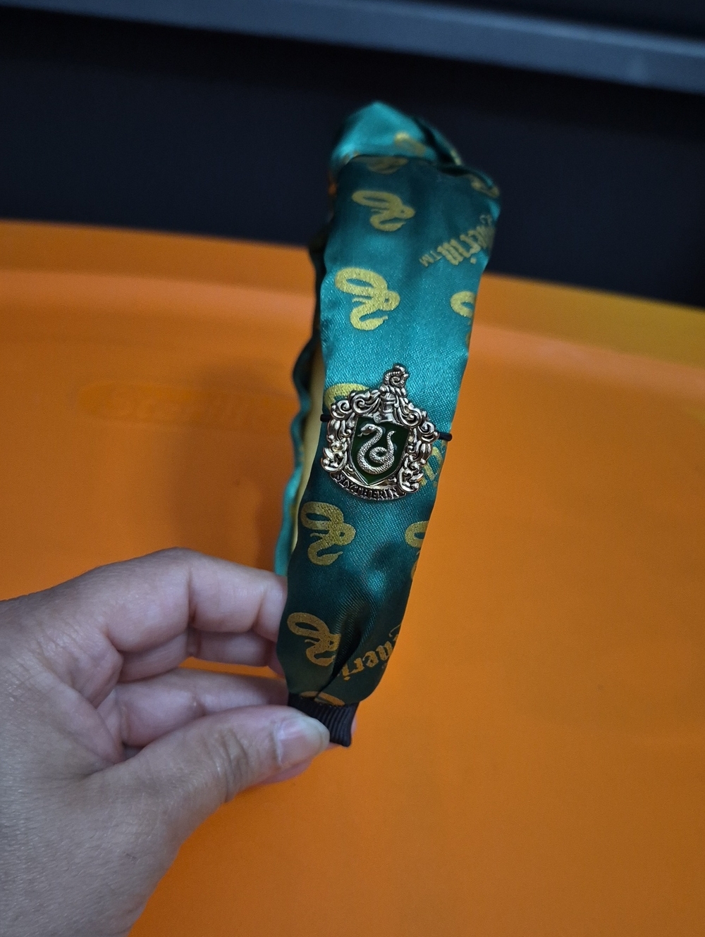 Green Slytherin Crest Headband